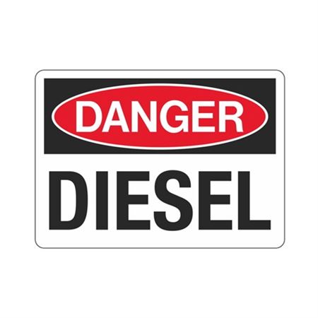 Danger Diesel Sign